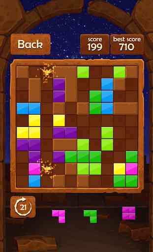 Block Puzzle Night in Egypt: Block Tiles game mode 1