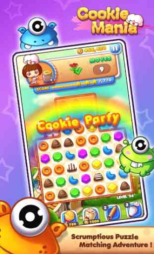 Cookie Mania - Match-3 Sweet Game 1