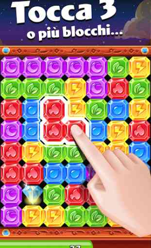 Diamond Dash: match-3 gemme puzzle giochi gratis 1