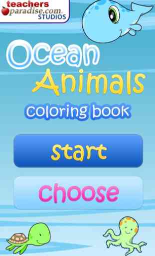 Ocean Animals Coloring Book 1