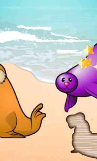 Puzzle per bambini Pesci Mare 3