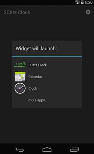 3Cats Clock Widget + Seconds 4