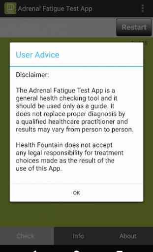 Adrenal Fatigue Test App 1