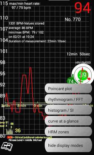 BLE Heart Rate & HRV:  Monitoring and Recorder 4