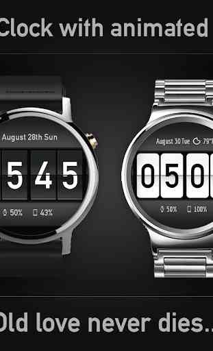 Flip Clock Watch Face for Wear OS 1