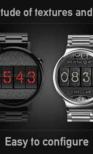 Flip Clock Watch Face for Wear OS 2