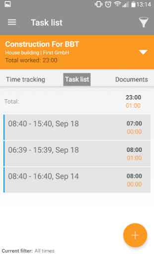 Mobile Worker - Time tracker 1