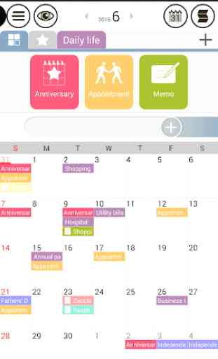 Good Calendar – Schedule, Memo 1