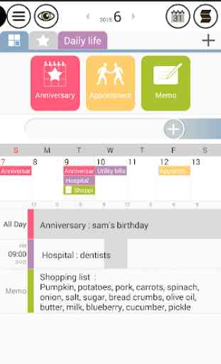Good Calendar – Schedule, Memo 2