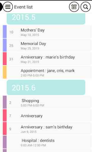 Good Calendar – Schedule, Memo 4