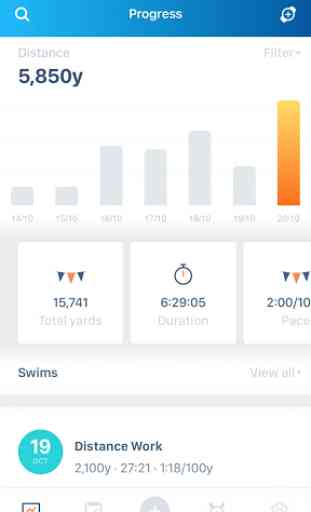 Swim.com Swim Workouts, Tracking, Log & Analysis 1