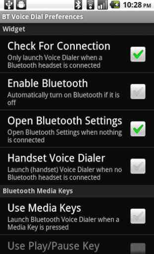 Bluetooth Voice Dial Widget 1