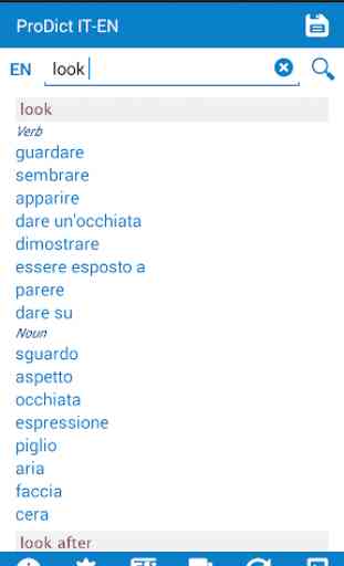 Italiano - inglese dizionario 2