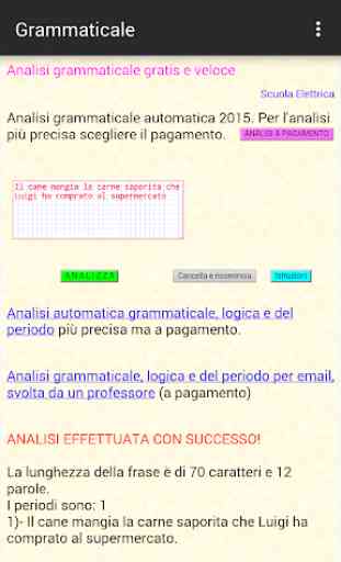 Analisi grammaticale italiana 1