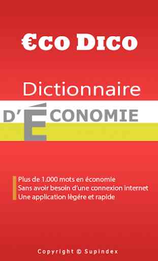 Dictionnaire économique 1