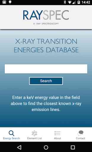 RaySpec X-ray Trans Energies 1