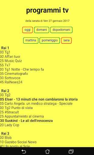 Guida TV ITALIA 1