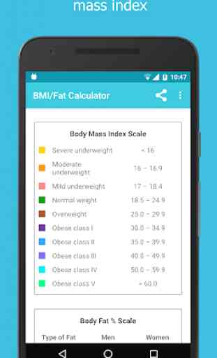 BMI / Fat / Weight Calculator 2