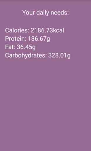 Calories & Protein Calculator 4