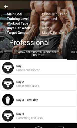 Gym App Training Diary 2