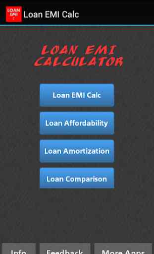 Loan/Mortgage EMI Calculator 1