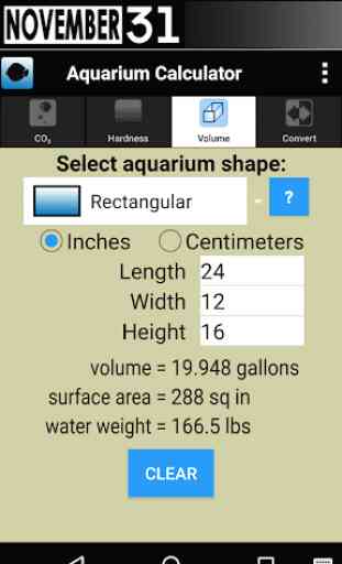 Aquarium Calculator 1