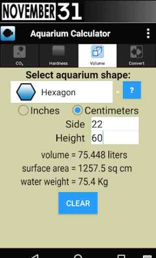 Aquarium Calculator 2