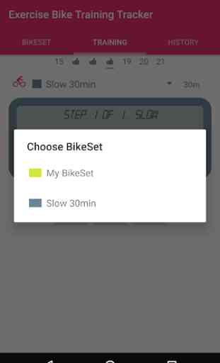 Exercise Bike Training Tracker 2
