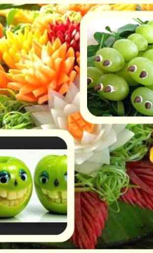 Frutta e verdura intaglio 3