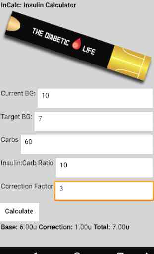 InCalc: Insulin Calculator 4