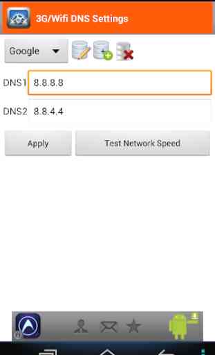 3G/4G/Wifi DNS Settings 1