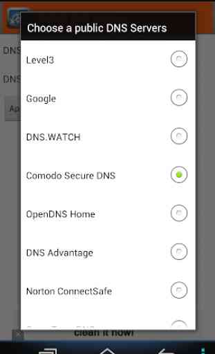 3G/4G/Wifi DNS Settings 3