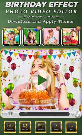Birthday Photo Effect Video Maker with Song 4