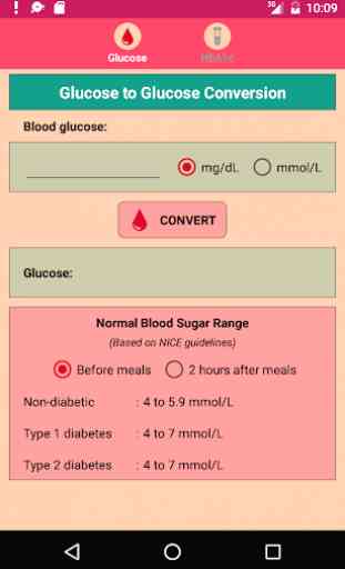 Blood Glucose Converter: Monitor Diabetes Mellitus 1