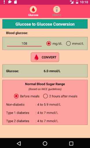 Blood Glucose Converter: Monitor Diabetes Mellitus 2