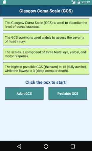 Glasgow Coma Scale (GCS): Consciousness Level 1