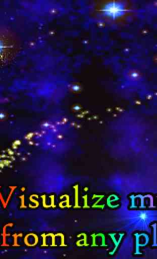 3D Stars Journey - Universe Music Visualizer 4