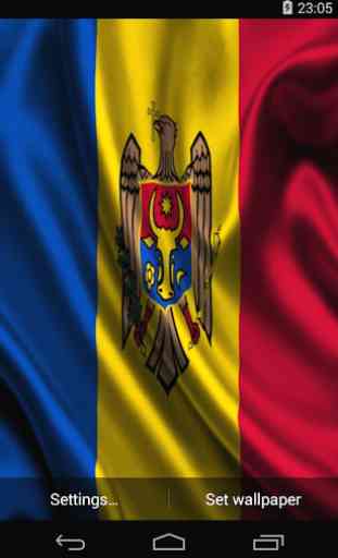 Flag of Moldova Live Wallpaper 1