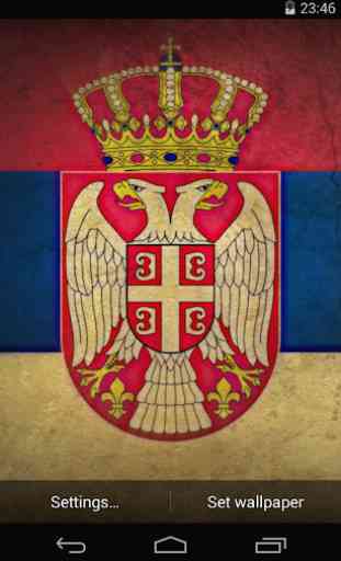 Flag of Serbia Live Wallpaper 1