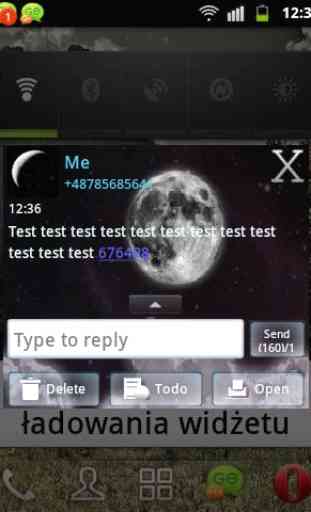 Luna di notte GO SMS Tema 4