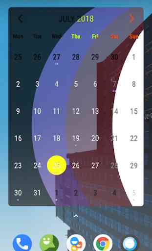 Month Calendar Widget 1
