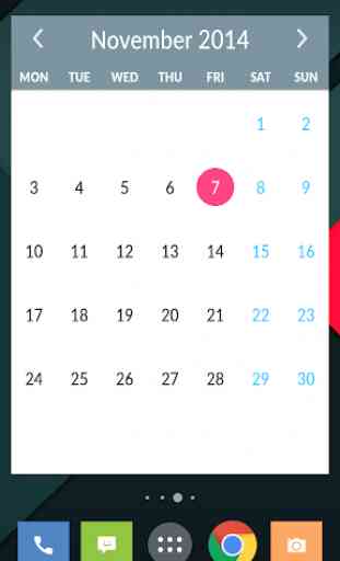 Month Calendar Widget 3