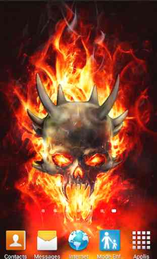 Skull In Fire Magic FX 1