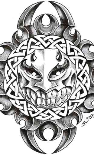 Skulls Tattoo Design Wallpaper 3