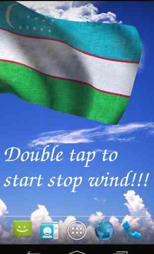 Uzbekistan Flag Live Wallpaper 1
