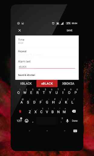 xBlack - Red Premium Theme for Xperia 3