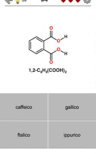 Acidi carbossilici ed esteri - Quiz di chimica 2