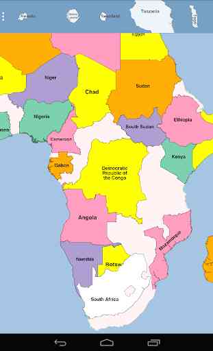 Africa Map Puzzle 1