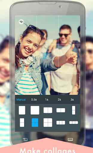 KVAD Camera +: best selfie app, cute selfie, Grids 3