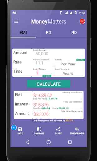 Loan Calculator-EMI, RD & FD Calculator 1
